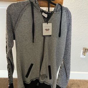 Harley Davidson zip up hooded jacket